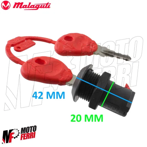 MF3521 Serratura Chiavi Bauletto Originale Malaguti F10 F12 F15 Ciak 1994 / 2006