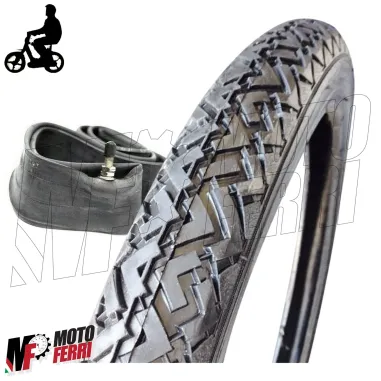 COPERTONE GOMMA PNEUMATICO + CAMERA 2 1/2 16 -  2*1/2*16 PIAGGIO SI MIX BRAVO