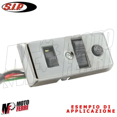 MF0725 - Coperchio Commutatore SIP Devio Luci Acciaio Lucidato Vespa Special 50