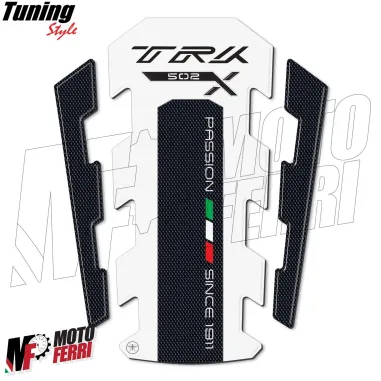MF3527 - Adesivo protezione paraserbatoio Bianco per Benelli TRK 502 X 2017/2024