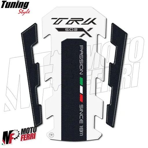 MF3527 - Adesivo protezione paraserbatoio Bianco per Benelli TRK 502 X 2017/2024