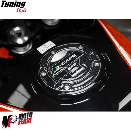 MF3530 - Protezione Tappo Serbatoio Benzina Nero Moto Morini X-Cape 650 dal 2021