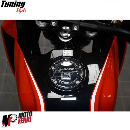 MF3530 - Protezione Tappo Serbatoio Benzina Nero Moto Morini X-Cape 650 dal 2021