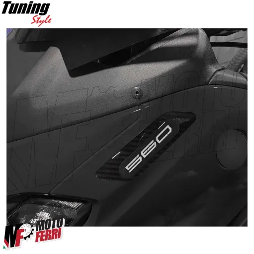 MF3531 Adesivi Tappo Carena Anteriore Specchietti Yamaha 560 TMax 2022 / 2024