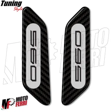 MF3532 - Kit 2 Adesivi Cover Carena Specchietti Grigio Yamaha 560 TMax 2022/2024