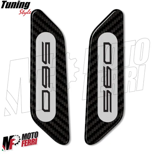 MF3533 Adesivi Cover Carena Specchietti Grigio Yamaha 560 TMax - 2022 a 2024
