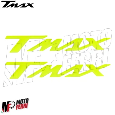 MF3540 Kit 2 Adesivi Giallo Fluo 3D Carena Posteriore Yamaha TMax 500 530 560