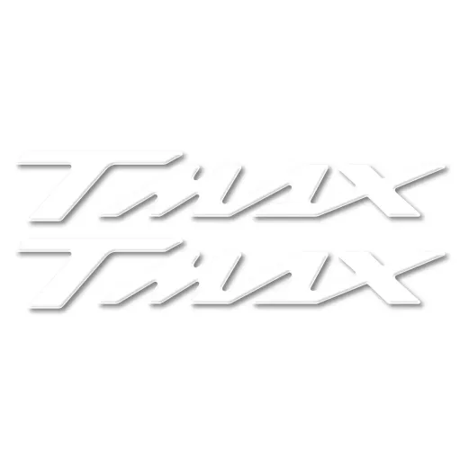 MF3541 - Kit 2 Adesivi Bianco 3D Carena posteriore per Yamaha TMax 500 530 560