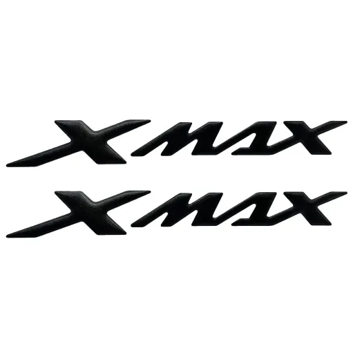 MF3542 - Kit 2 Adesivi Nero resina 3D Carena posteriore Yamaha XMax 125 300 400