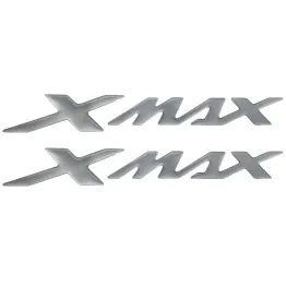 MF3543 - Kit 2 Adesivi Grigio 3D Carena posteriore per Yamaha XMax 125 250 300 400