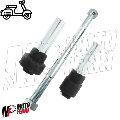 Kit Revisione Silent Block Supporto Motore Perno Dado per Vespa PX PE 125 150
