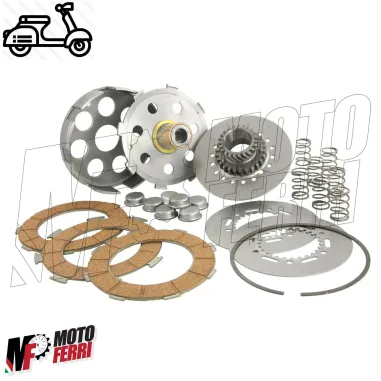 MF3556 Frizione Completa 3 Dischi 7 Molle Z 23 Piaggio Vespa PX 200 PE