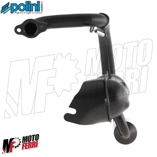 MF1012 Scarico Marmitta Polini Vespa 50 PK S XL HP Silenziatore in Alluminio
