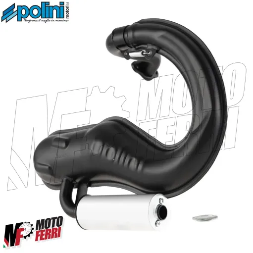 MF1012 Scarico Marmitta Polini Vespa 50 PK S XL HP Silenziatore in Alluminio
