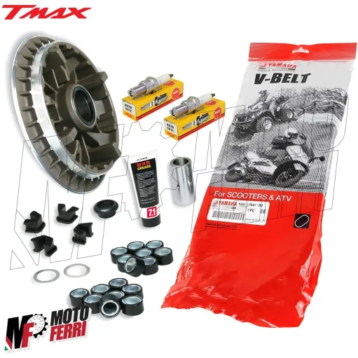 MF1345 Kit Variatore Malossi MHR Next Cinghia Candele Yamaha 500 TMax 2004/2011