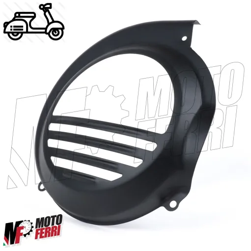 COPRIVENTOLA COPRIVOLANO COPERCHIO VOLANO NERO VESPA PX 125 150 200 PE SENZA AVVIAMENTO ELET