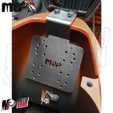 MF1707 - Piastra Acciaio MRP Supporto Centralina Regolatore Vespa 50 125 Small