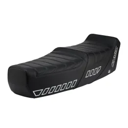 Sella nera Camel Special Sport Vespa PX 125 150 200 PE con Serratura in Pelle