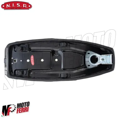 Sella nera Camel Special Sport Vespa PX 125 150 200 PE con Serratura in Pelle