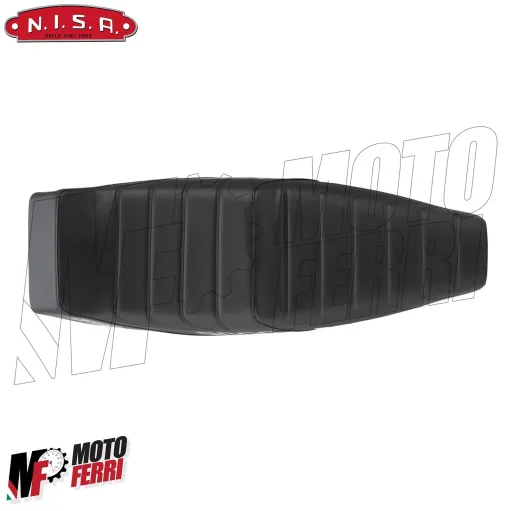 Sella nera Camel Special Sport Vespa PX 125 150 200 PE con Serratura in Pelle