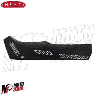 Sella nera Camel Special Sport Vespa PX 125 150 200 PE con Serratura in Pelle