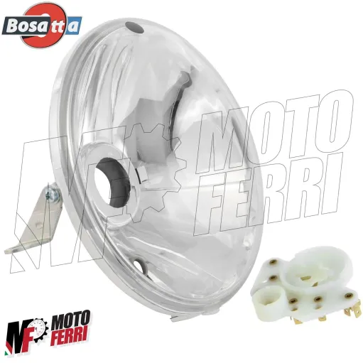 Faro Fanale Anteriore Bosatta per Vespa PX PE 125 150 200 Arcobaleno Millenium