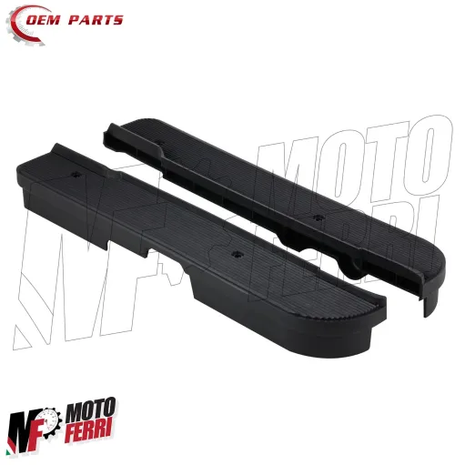 MF0078 Coppia Pedane Poggiapiedi Pedana Nera Nere Piaggio SI - SI FL2 Mix