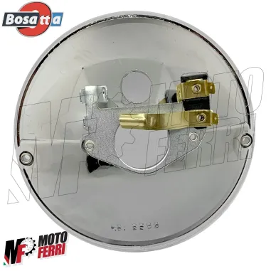 Gruppo Ottico Fanale Faro Anteriore Bosatta con Portalampada per Piaggio Si