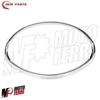 Cornice Ovale Cromata Fanale Anteriore Vespa ET2 ET4 Piaggio Liberty 50 125 150
