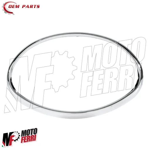 Cornice Ovale Cromata Fanale Anteriore Vespa ET2 ET4 Piaggio Liberty 50 125 150