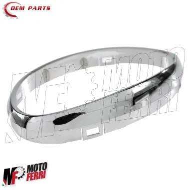 Cornice Ovale Cromata Fanale Anteriore Vespa ET2 ET4 Piaggio Liberty 50 125 150
