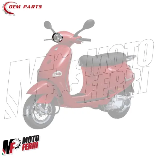 Cornice Ovale Cromata Fanale Anteriore Vespa ET2 ET4 Piaggio Liberty 50 125 150