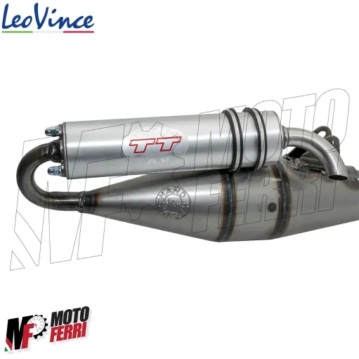 MF3710 Marmitta Scarico Espansione LeoVince TT per Malaguti F12 Phantom 50 2T
