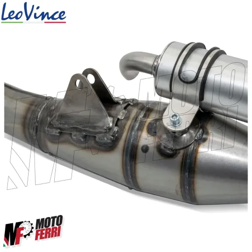 MF3710 Marmitta Scarico Espansione LeoVince TT per Malaguti F12 Phantom 50 2T