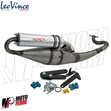 MF3710 Marmitta Scarico Espansione LeoVince TT per Malaguti F12 Phantom 50 2T