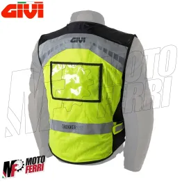 MF3724 - Gilet Rifrangente Alta Visibilità Givi Trekker Moto Scooter Taglia S/M 2