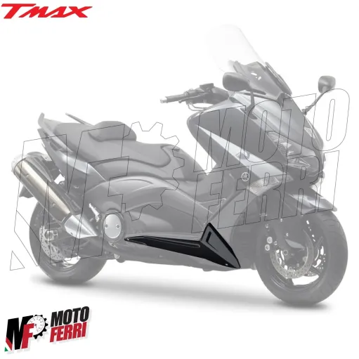 MF3736 Spoiler Sotto Pedana Destro Nero Lucido Yamaha TMax 530 da 2012 a 2016