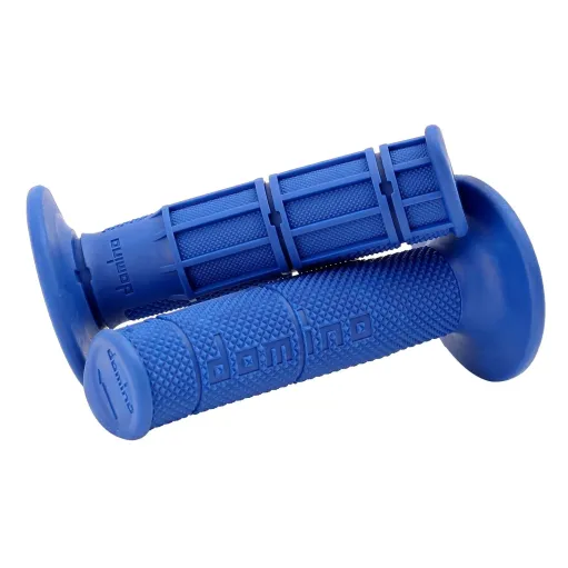 MF2464 Manopole Domino Blu Soft Grips per Moto Cross Yamaha TM Universali