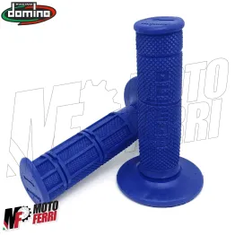 MF2464 Manopole Domino Blu Soft Grips per Moto Cross Yamaha TM Universali 2