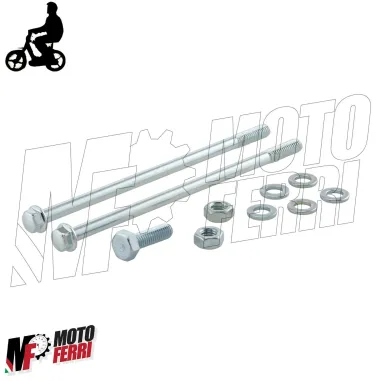 MF2503 Kit Viti Perni Dado Montaggio Motore per Piaggio Si Ciao Bravo