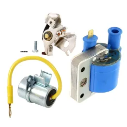 Condensatore + Bobina Esterna + Punte Puntine Platinate Piaggio Si Ciao Bravo