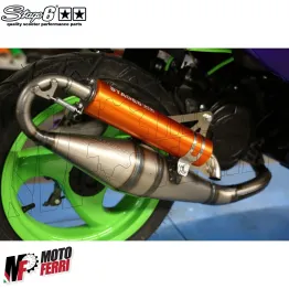MF3752 Silenziatore Arancione Marmitta Stage6 Pro Replica Mk2 Yamaha / Piaggio 2