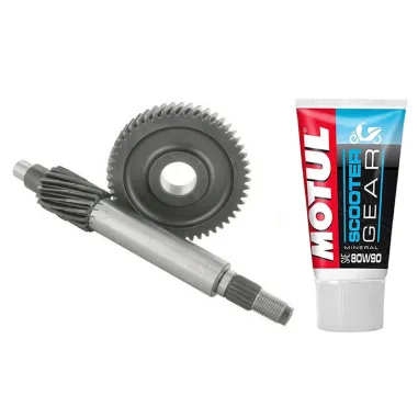 MF2173 - Ingranaggi Primari 15 / 50 Top + Olio F12 F15 Aerox Nitro SR Booster 2T