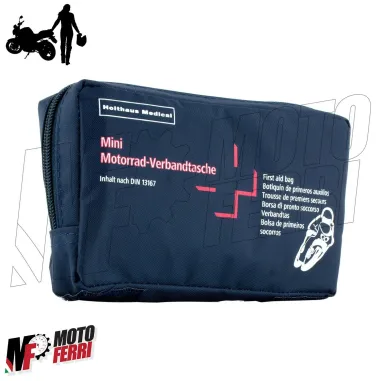 MF2635 Borsa Primo Soccorso DIN 13167 Moto Bici Auto Viaggio Escursione