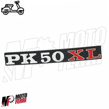 Targhetta Vespa PK 50 XL Cofano Sportello Laterale / Bauletto Cassetto Anteriore