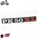 Targhetta Vespa PK 50 XL Cofano Sportello Laterale / Bauletto Cassetto Anteriore
