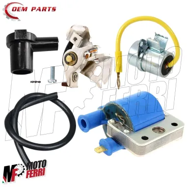 MF0113 Condensatore Bobina Esterna Punte Filo Candela Pipetta Piaggio Ciao PX