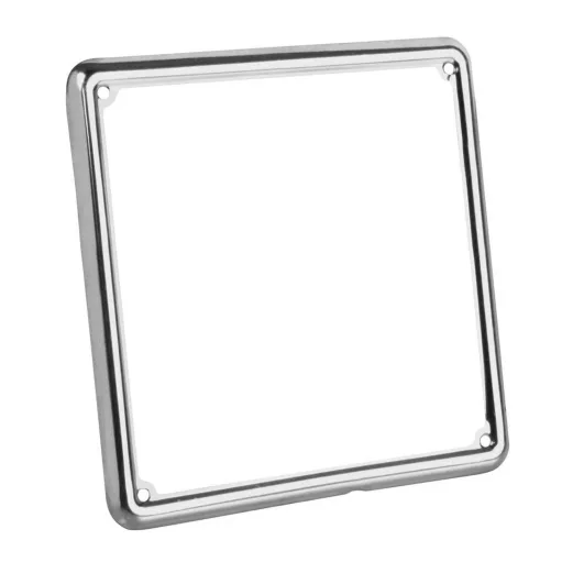 Cornice Targa Cromata 17X17 per Vespa 125 150 200 con Targa D'epoca Non Europea