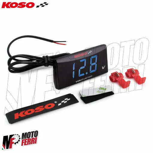 MF3279 - Volt Meter Voltmetro Koso Slim LCD 6.0 - 19.9V Universale Moto Scooter
