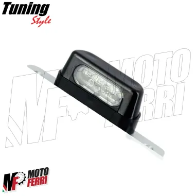MF2280 - FANALINO LUCE TARGA PORTATARGA POSTERIORE MOTO 4 LED UNIVERSALE ECLAIRE